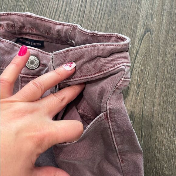 American Eagle Ne(x)t Level Stretch Purple Skinny Jeans 6 - Picture 4 of 11